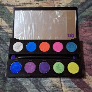 Urban Decay Electric Eyeshadow Palette + Brush | Bright Neon Colors